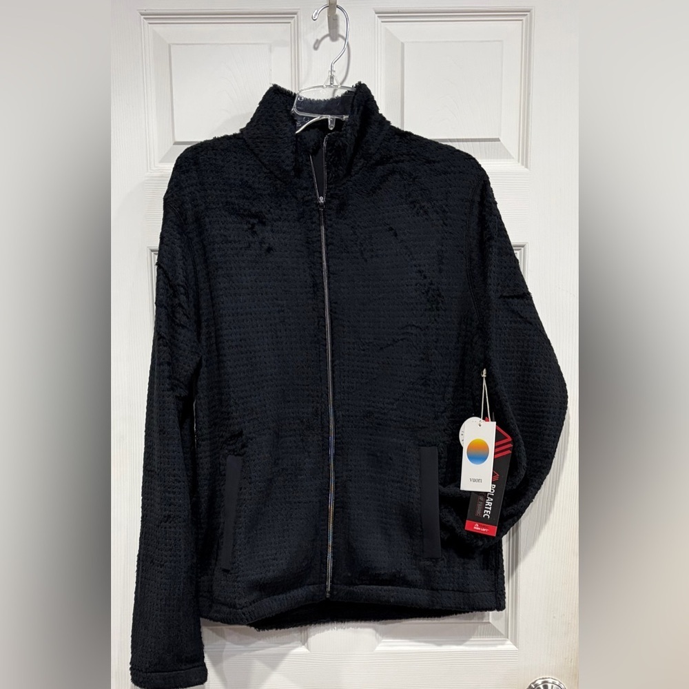 Vuori Men's Medium Fairfield Full Zip Jacket Black NWT Outdoor Packable Travel